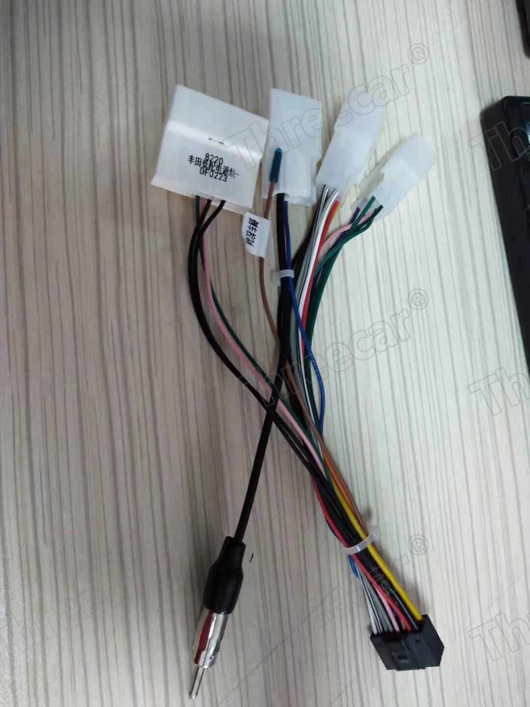 Car Head Unit Wire Harness Adapter Car Stereo Radio Power Connector For Toyota Car Android Radio Harness