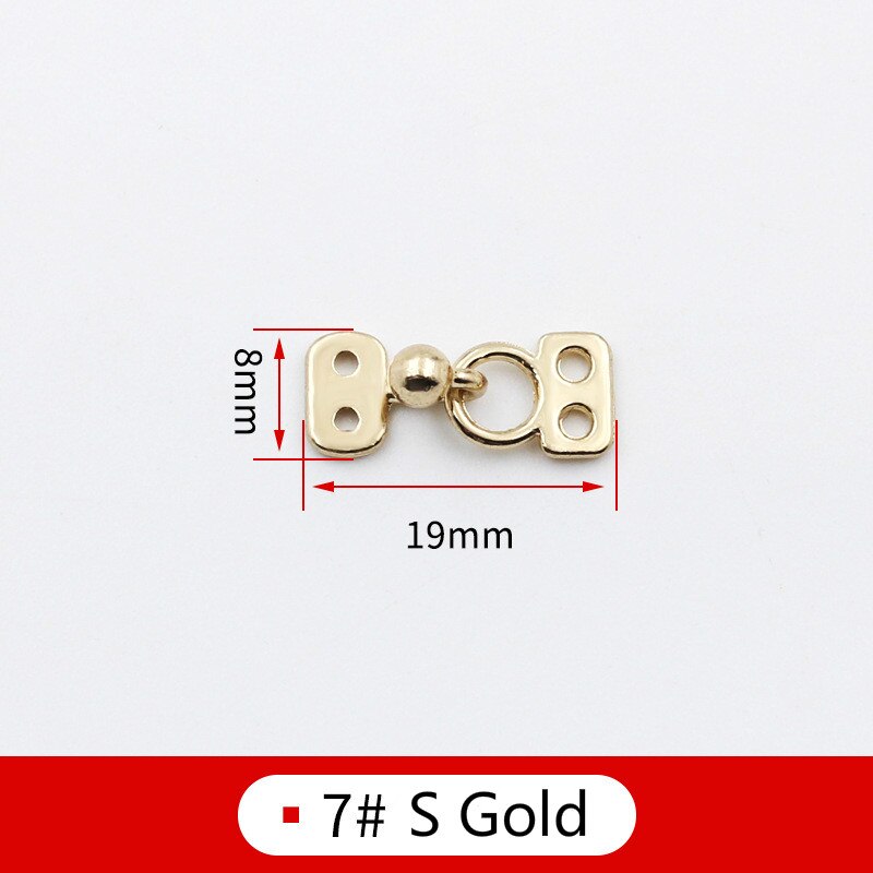 5 Pcs Metal Gecombineerd Gecombineerd Gesp Voor Bontjas Windjack Clip Sluiting Gespen Voor Handtas Vest Clip Gesp Voor Naaien: 7S