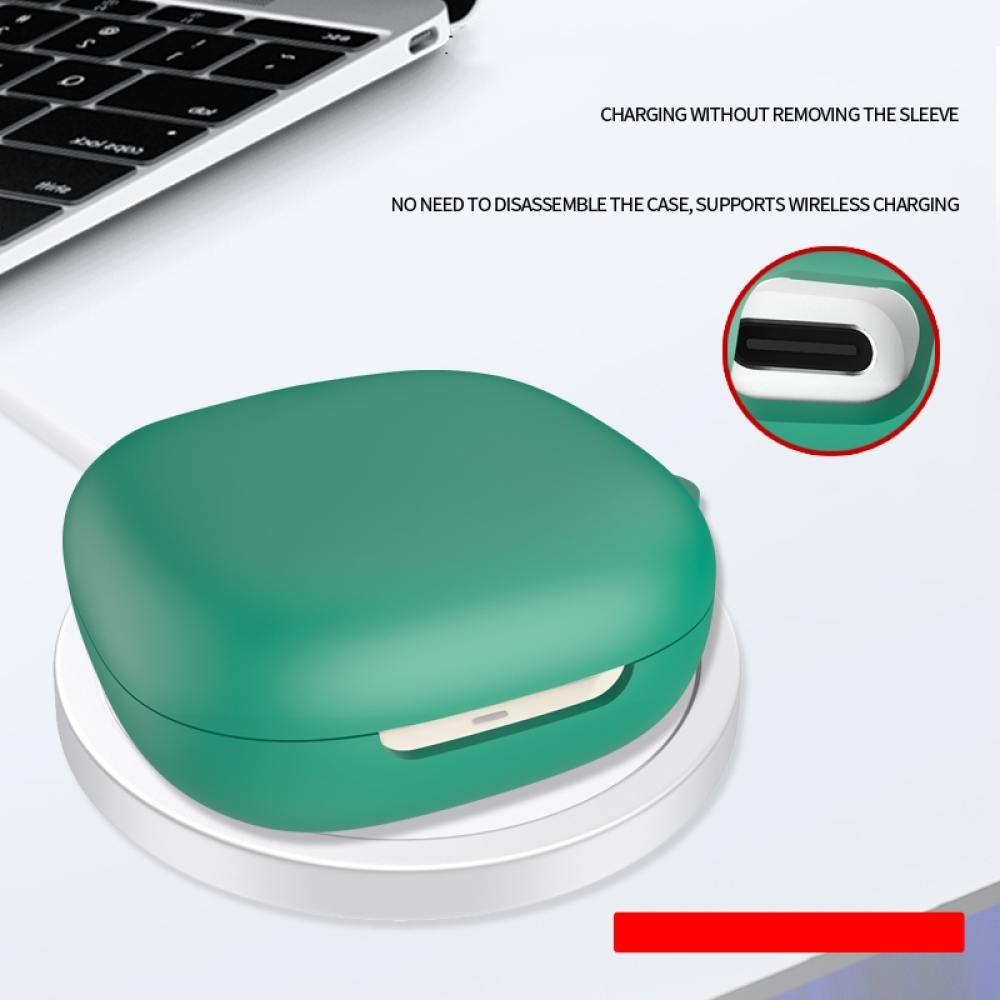 Silicone Earbuds Protective Case Anti Dustproof Headphone Charging Box Sleeve Soild Color for OpenFit 2 T920