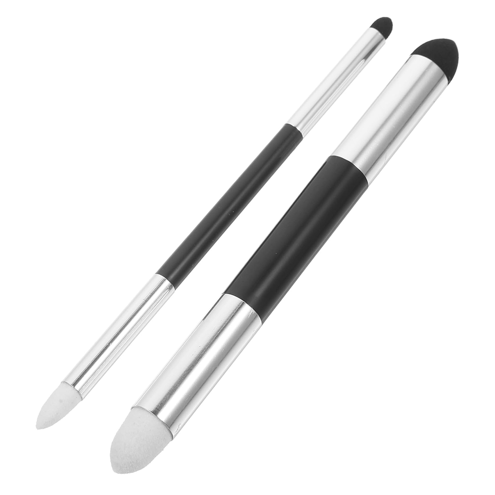Artist Blending Sponge Pen, 2 Pcs Double Headed Reusable Rubbing Sponge Sketch Pen Brush Drawing Art Blenders for Sketching: WHITE