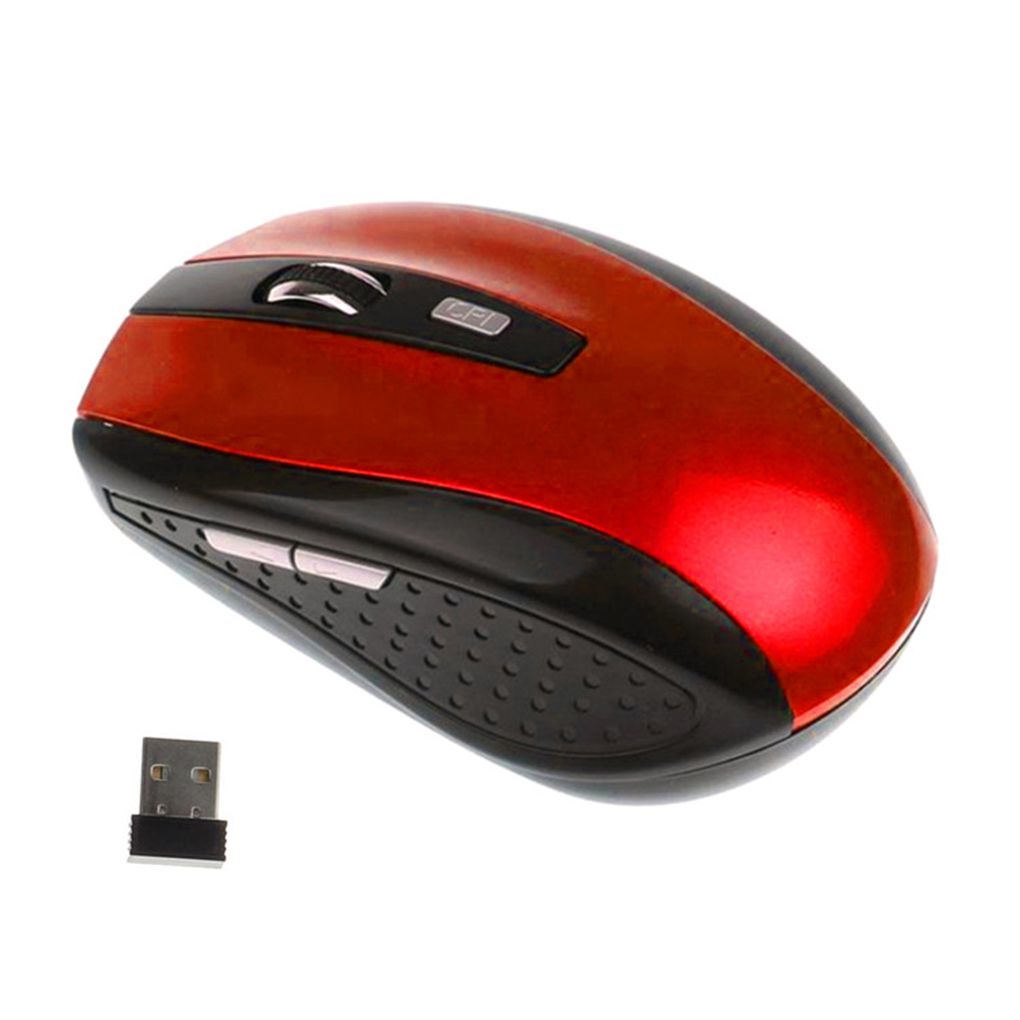6 Buttons Laptop Notebook PC Mouse Cordless Optical Game Mice 3 Adjustable DPI 2.4G Wireless Gaming Mouse