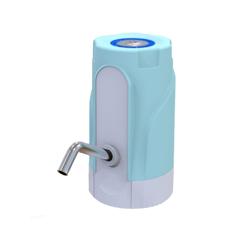 Genopladelig smart pumpe spand vand hjem automatisk drikke spand vand dispenser elektrisk tryk sug vandpumpe: Lysegrøn
