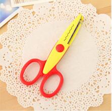 Tijeras de encaje DIY, herramientas de papel para álbum de recortes, decoración diaria, tijeras de seguridad, selección de 6 estilos, 1 ud.: A