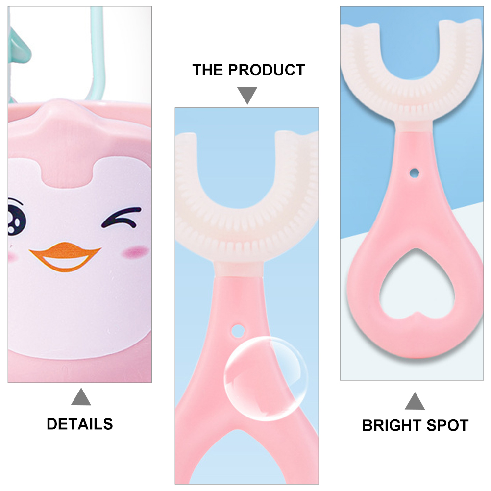1 Set Baby Toddler Toothpaste Tooth Brushing Cup Oral Care Kit Training Toothbrush