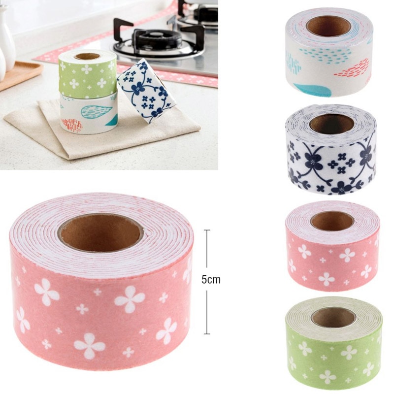 Newly PVC Sealing Strip Bathroom Toilet Kitchen Wall Sink Tile Reapir Waterproof Mildew Tape E2shopping 99