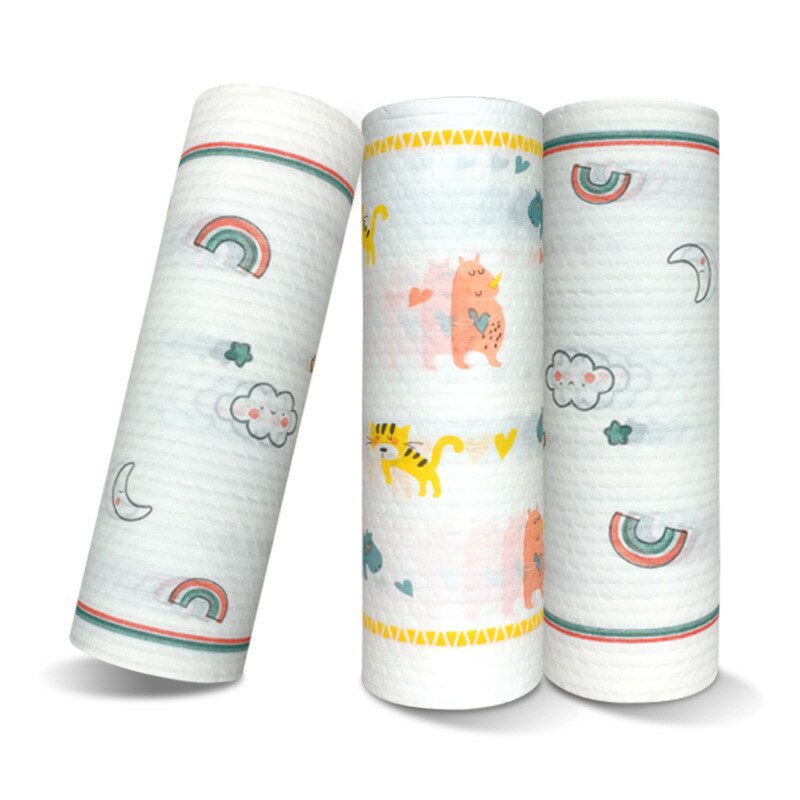 Cotton Cloth Wipes Reusable Cleaning Paper Towel Kitchen Roll Rags disposable Cleaning Cloth dishwashing gadgets Scouring Pad