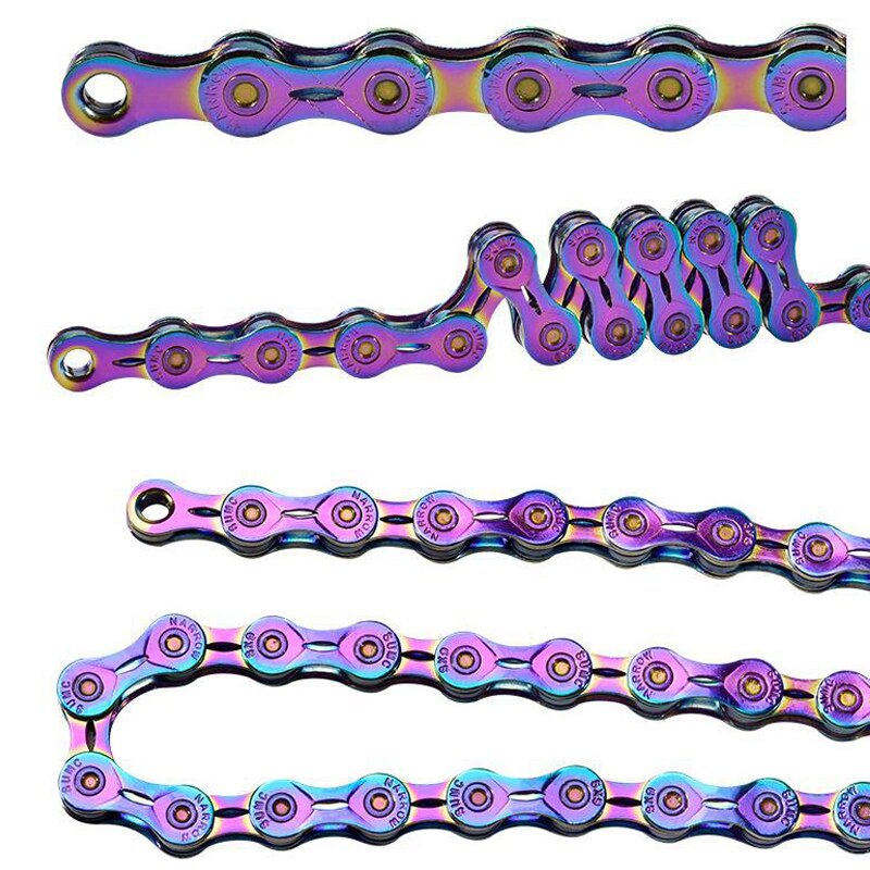 Bicycle chain Rainbow Mountain bike Road bike shifting chain 9/10/11/12 speed for M8000 M6000 M610 with missinglink