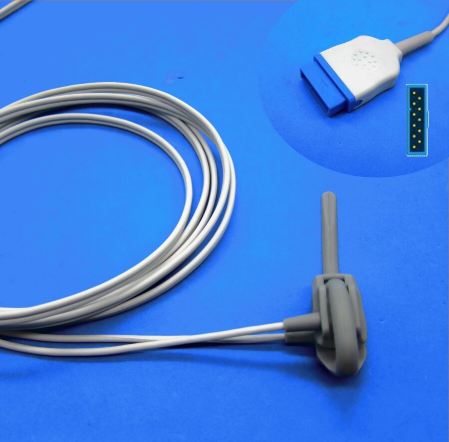 Long cable AWT adult finger clip spo2 sensor for GE dash2500 dash1800 nellcor oximax patient monitor: Neonate wrap