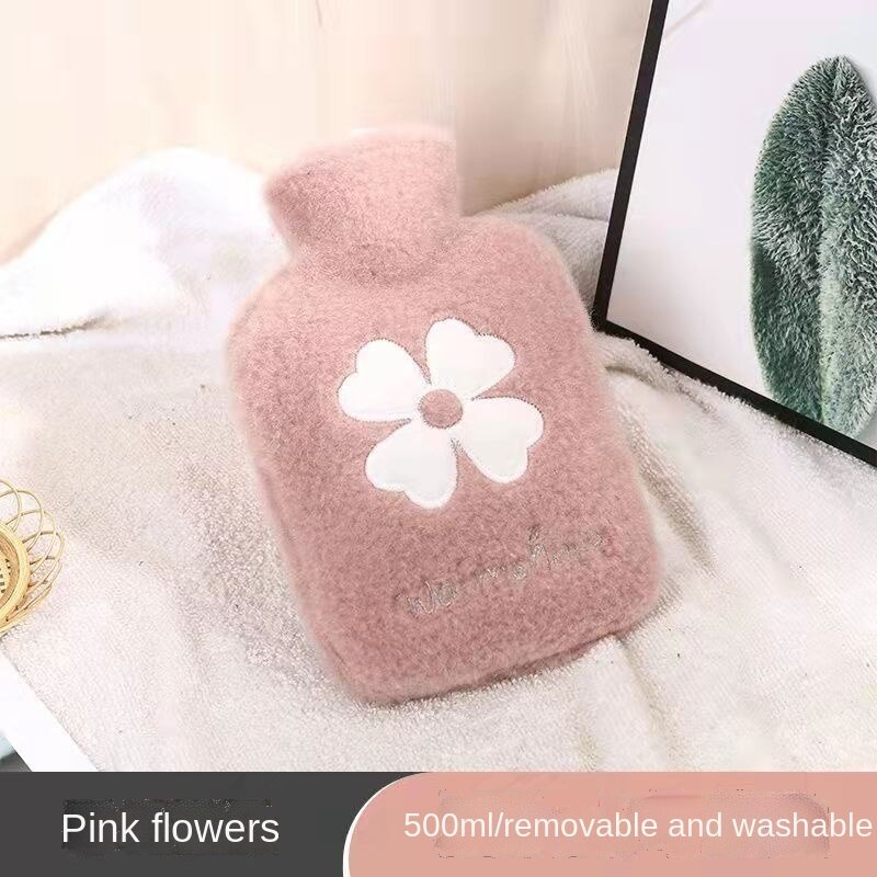 Śliczne studentki pluszowe termofory Home Decor wtrysk wody ciepły żołądek przeciwwybuchowy ciepły worek na wodę