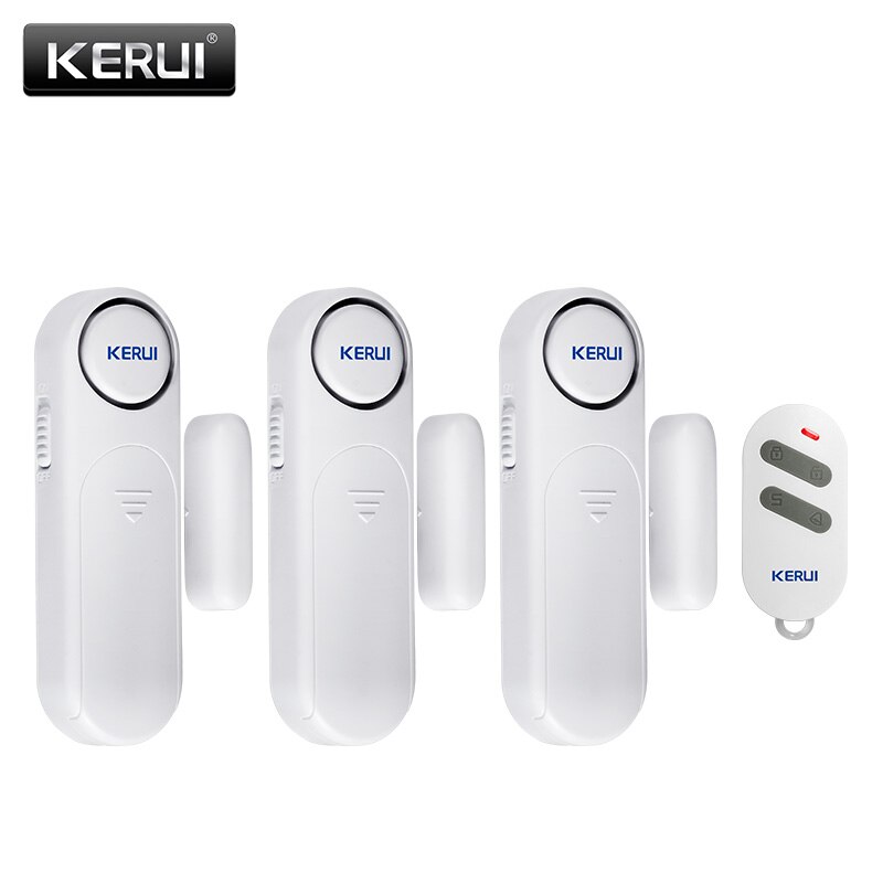 Corina 300ft 120dB Draadloze Deur/Raam Sensor Alarm Anti-Diefstal Deur Alarmen Afstandsbediening Voor Home Safety Security pir Rook: KIT4 Alarm