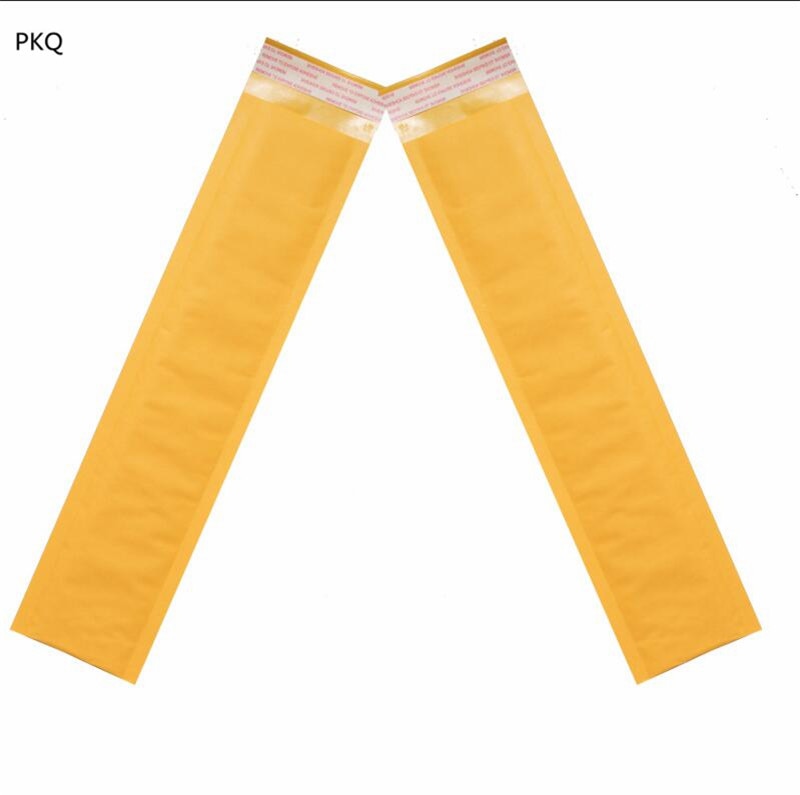 Bolsas de burbuja de papel Kraft amarillo de 7 tamaños, 50 Uds., estilo largo, autosellado, amarillo, embalaje de correo, sobres acolchados de burbujas para correo
