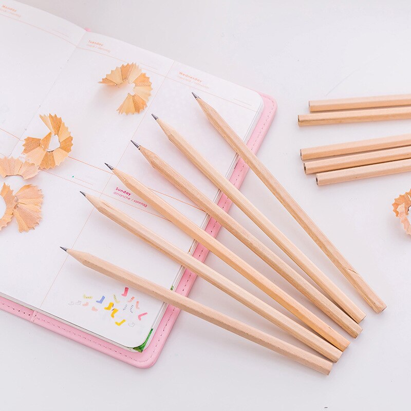 Log Pencil 20pcs/set HB Nature Wood Writing Student Drawing Sketch Wooden Pencil