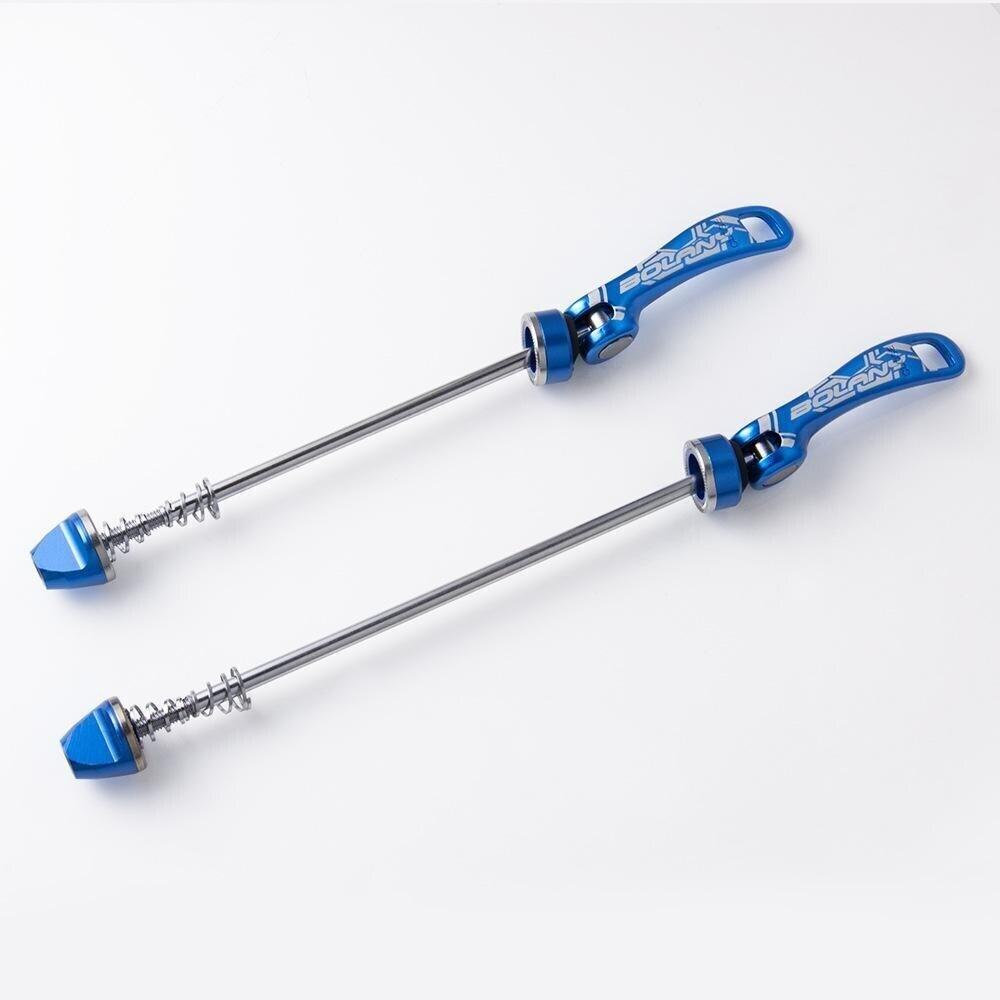 1pair Quick Release Shaft For Mountain Bike Wheel Set Bicycle Removal Tool Portable and Durable Functional Bike Quick Release: blue