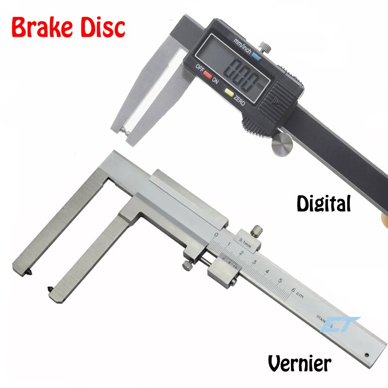 0-60mm/0-80mm digital Disk caliper Vernier Brake Disc Caliper Electronic Disk Brake Vernier Calipers Digital Brake Rotor Gauge