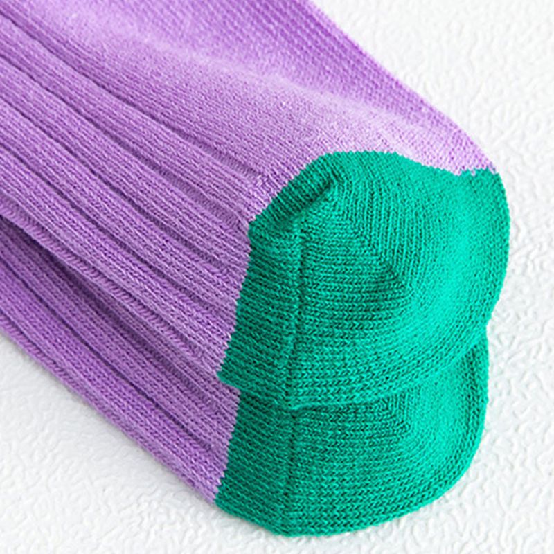 3 pares crianças inverno algodão tripulação meias neon doce cor com nervuras malha esporte meias gxmb