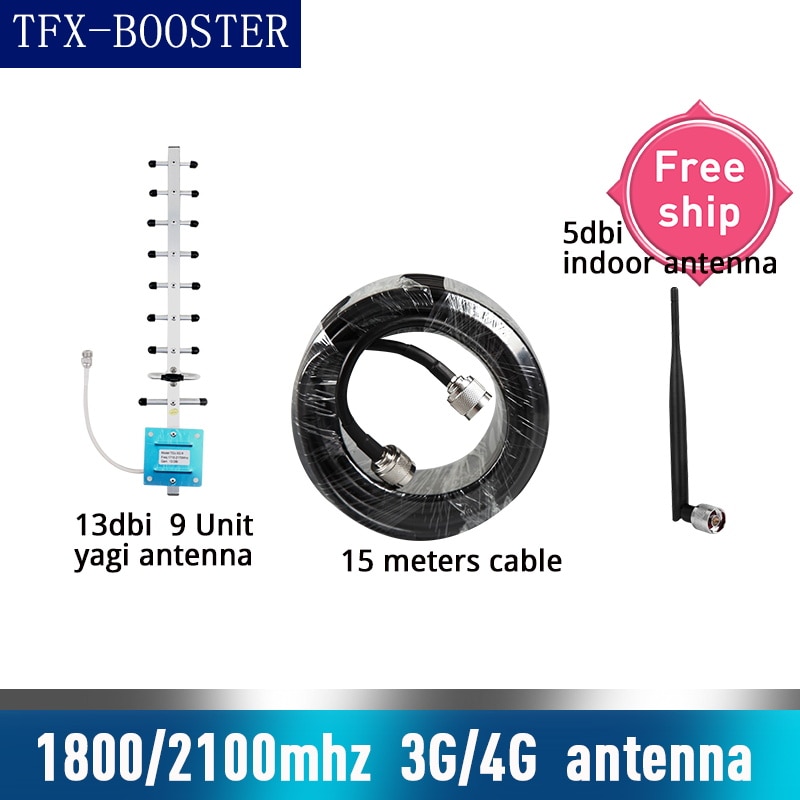 Guadagno esterno di TFX-BOOSTER dell&#39;antenna 1800mhz 2100mhz WCDMA LTE DCS 13dBi per l&#39;antenna della frusta del ripetitore 700 ~ 2700mhz del ripetitore del telefono cellulare