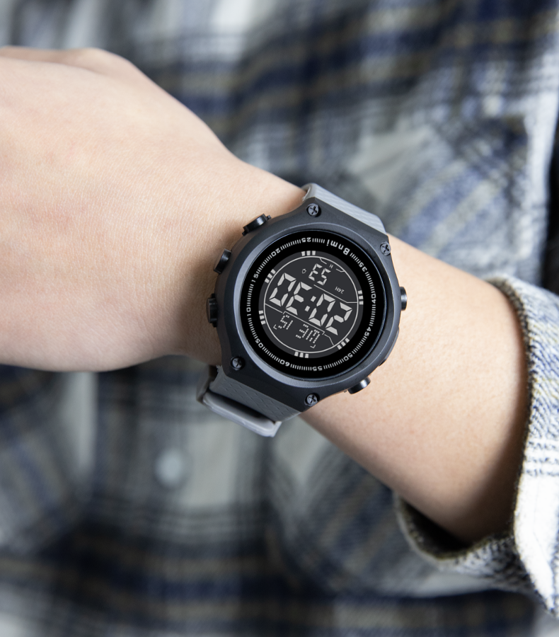 Sporthorloge voor heren Lichtgevende digitale horloges Datum Weekweergave Originele waterdichte horloges Geavanceerde herenklok Cadeau