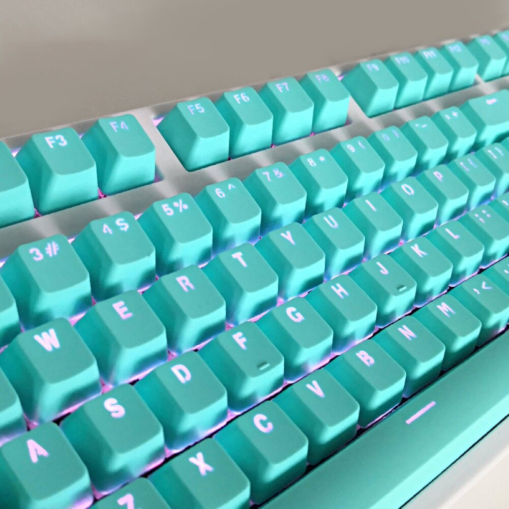 Translucent Double Shot PBT 104 KeyCaps Backlit For Cherry MX Keyboard Switch