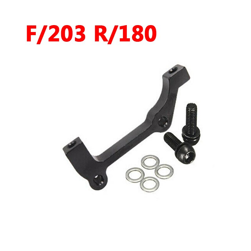 Support de freins à disque de vélo vtt, 180/203mm IS-PM, levier, Rotor avant montage pour siège arrière en aluminium, 160, 180, 203mm: Black F203-R180mm