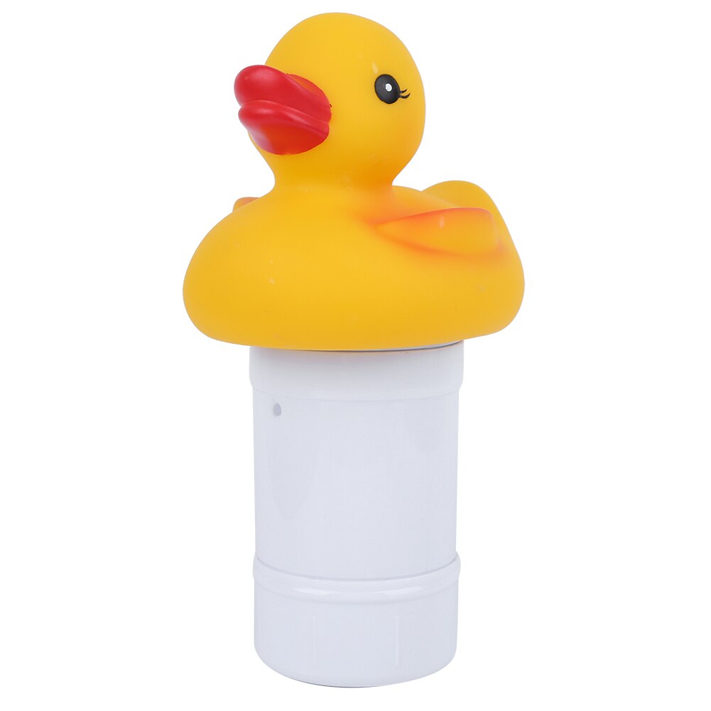 Pool tillbehör pool söt anka-form flytande kemisk klor dispenser för 0.5-1in tablett flytande