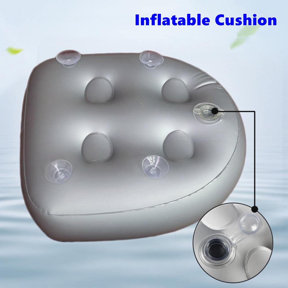 Entspannende Massage matt Aufblasbare Wasser Injektion Pad Badewanne Sitz Spa Kissen Weiche Aufblasbare Kissen Für Baden Schwimmbad
