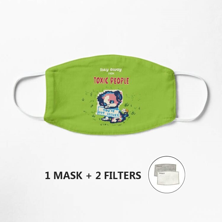 Blijf Weg Van Giftige Mensen Masker Streetwear Mond Masker Herbruikbare Masker Wasbare Shield Masque Gezichtsmasker Mascarilla