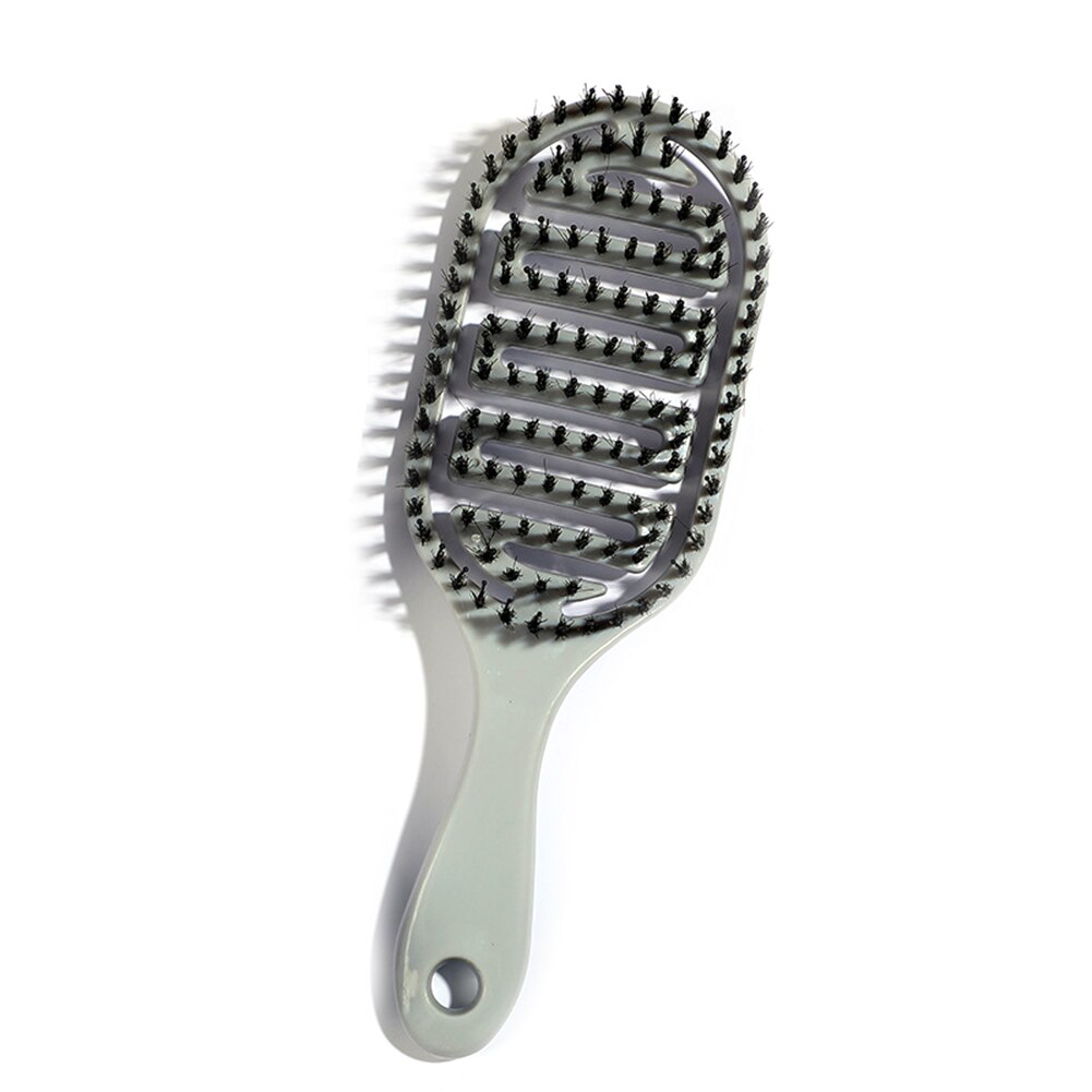 Gebogen Geventileerde Professionele Detangling Kam Draagbare Thuis Massage Hair Brush Styling Tools Sneldrogende Kapper Kapsalon: 	D