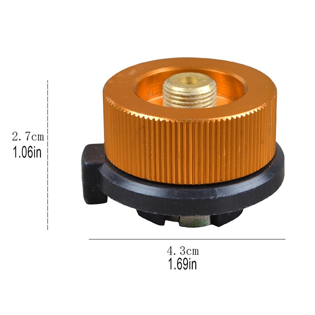 Outdoo Camping Gas Stove Adapter Tank Gas Flat Tank Valve Gas Round Coupler Gas Charging Accessories Camping Kit