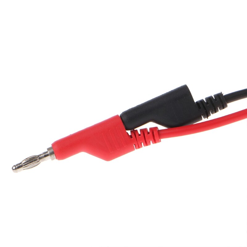 2 stuks 4mm Rood Zwart Banana Plug Naar Krokodil Alligator Clip Test Probe Lead Draad 1m ondersteuning