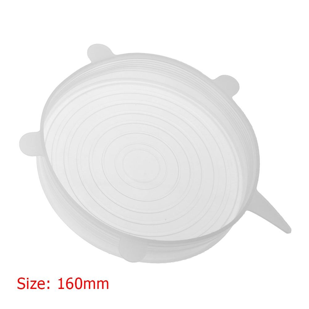 Heat Resistant Reusable Stretch Silicone Lids Universal Wrap Bowl Pot Pan Cover Cookware Lids Kitchen Refrigerator Accessories: 16cm