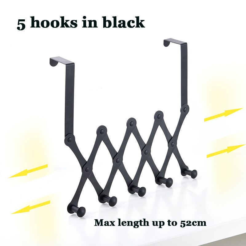 Deur Terug Opknoping Telescopische Haak Telescopische Opvouwbare Haak Kleerhanger Diamant-Vormige Deur Terug Muur Opknoping Kapstok Handtas: 05-1