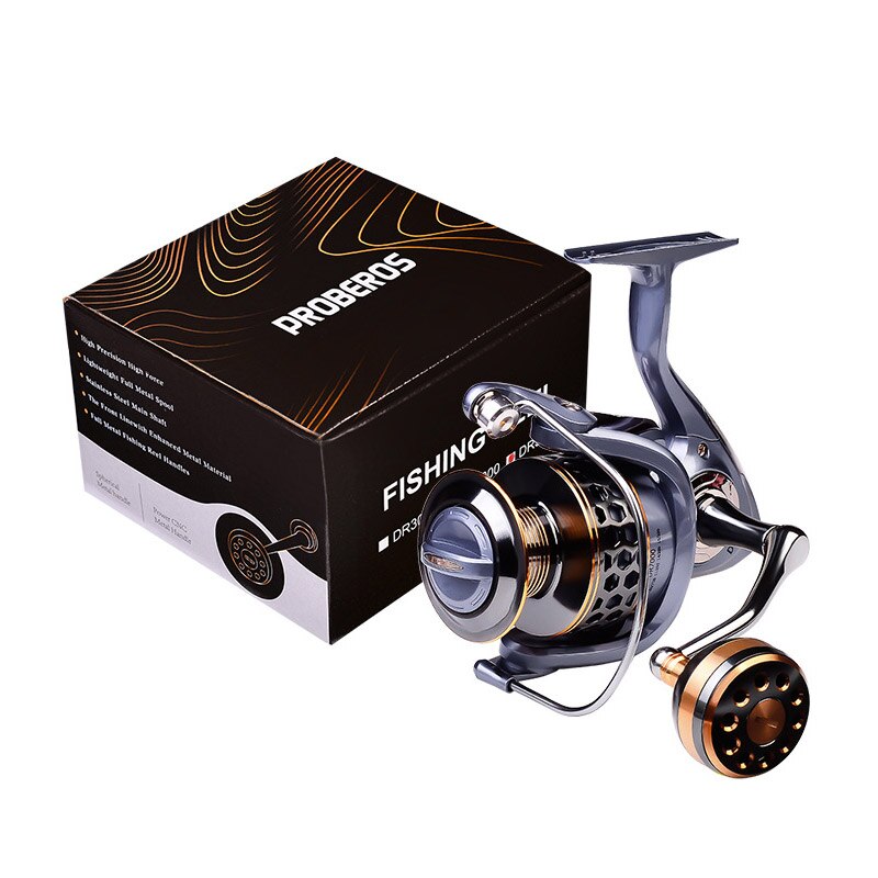 Fishing Reel DR2000-7000 Water Resistance Aluminium Spool Spinning Reel 21KG Max Drag Power Handle CNC Metal Fishing Reel