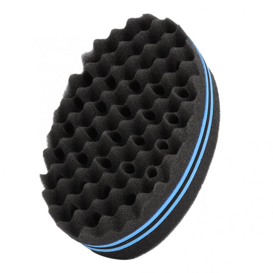 Brosse éponge Double face, multi-trous, tresse latérale, pour boucler les cheveux, outils de coiffure