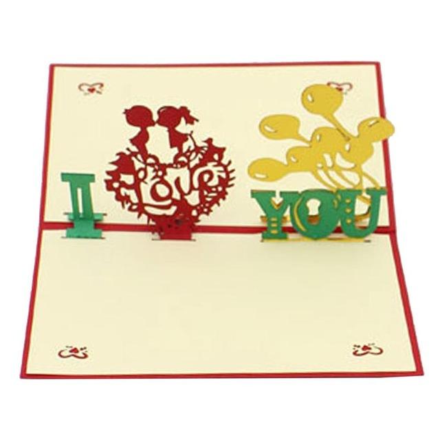 Blessing Birthday with Year Folding Message Hollow Wedding Baby Shower for lover Floralpot Greeting Card: N