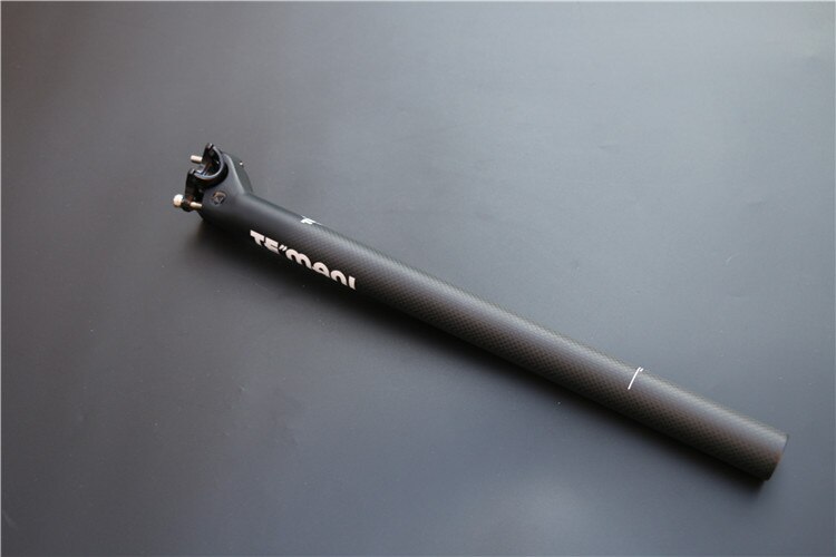TEMANI 3K Carbon Fiber Bicycle Seatpost 27.2 30.8 31.6 Carbon MTB SeatPost 350 400 450 Road Bike Seat Post Bicycle Parts