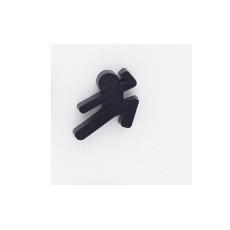 Ímã de geladeira ninja homem preto 4 embutido, decoração de casa, clipe de mensagem magnético