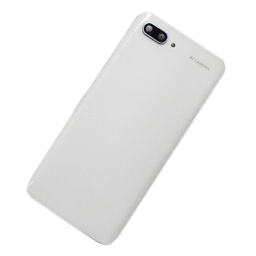 Back Glass for Huawei Honor 10 Battery Cover Rear Housing Door Glass Case For Honor 10 Back Battery Cover Panel With Camera Lens: White With Lens