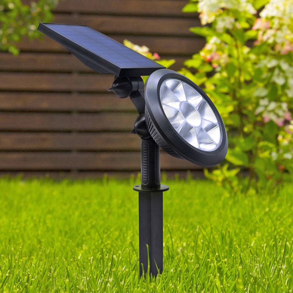 9 LED Waterproof Solar Spotlight Solar Garden Light Garden Lawn Path Ground Lighting Wall Lamp Outdoor Solar Lamp Street Lamp