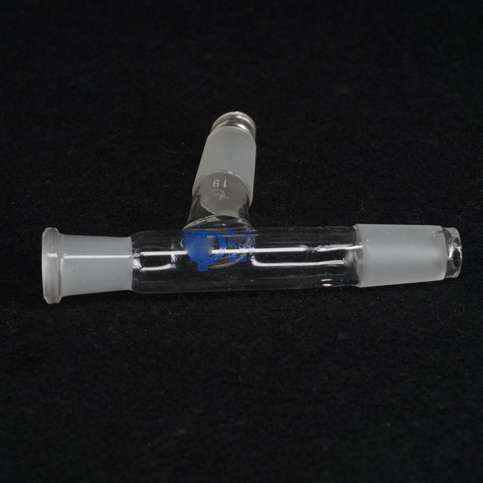 19/26 Joint Distillation Adapter 3-way Claisen 75 Degree Head Connector Tube