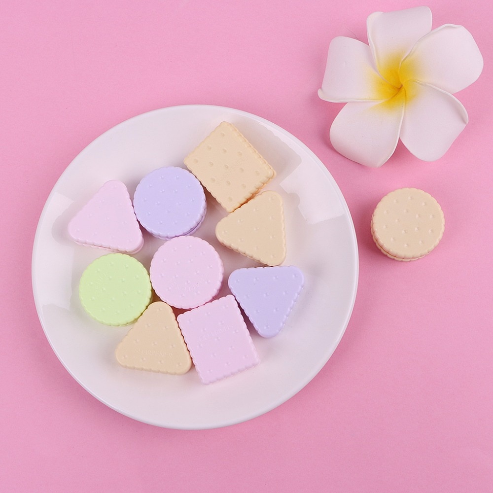 1PC mignon Cookie écolier taille-crayon fournitures scolaires papeterie