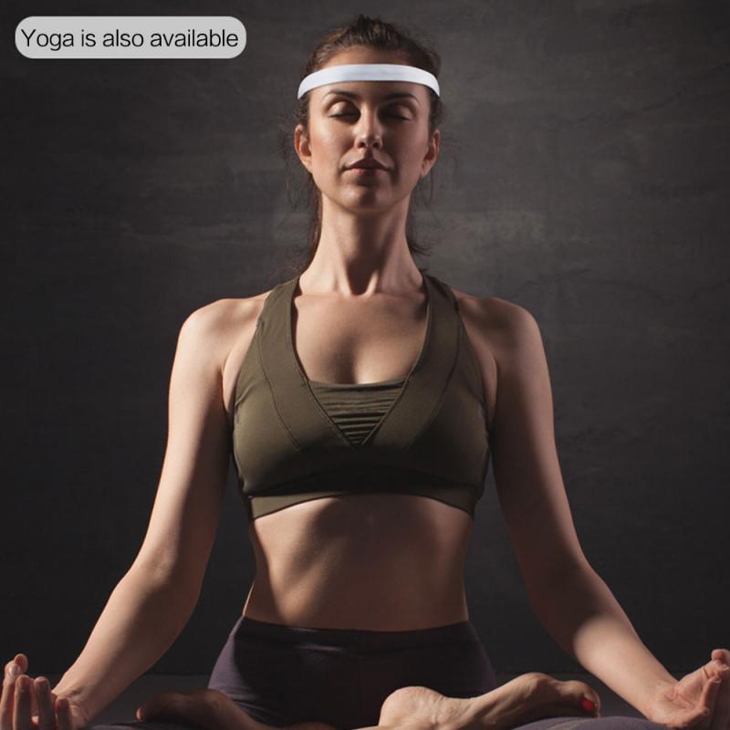 Sweatband Gym Fitness Yoga Sweat Headband For Men Women Sports Hair Band Anti-Slip Elastic Rubber Hairband