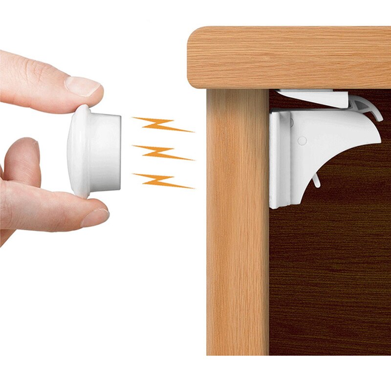 Children Lock Baby Safety Magnetic Lock Child Protection Kids Drawer Locker Security Cupboard Cabinet Locks 4/8pcs lock+1/2key