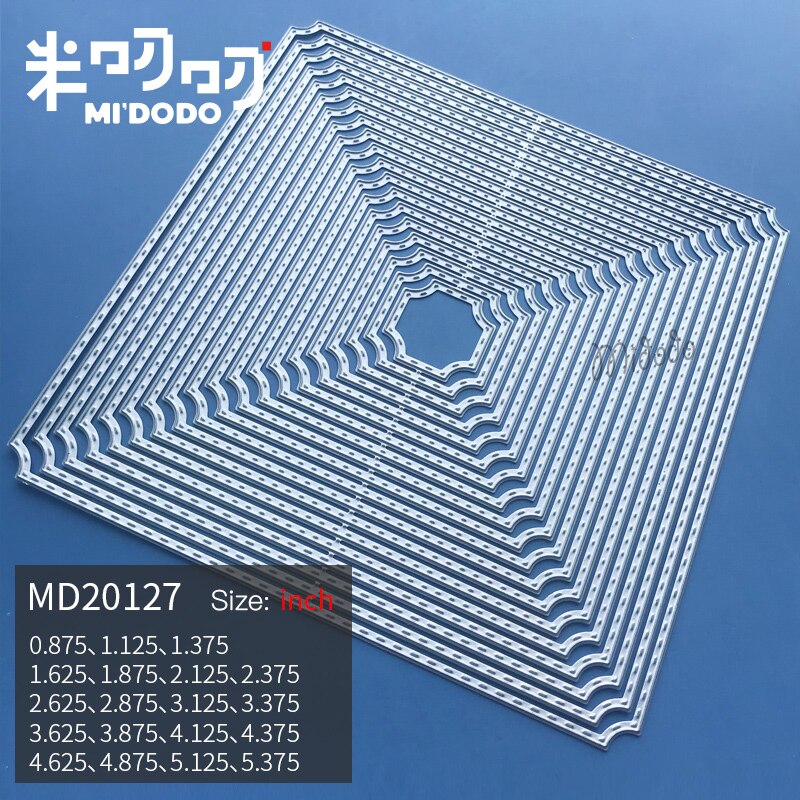 Basic Frame Cutting Dies for Scrapbooking Card Making Midodo Metal Cutting Dies: MD20127