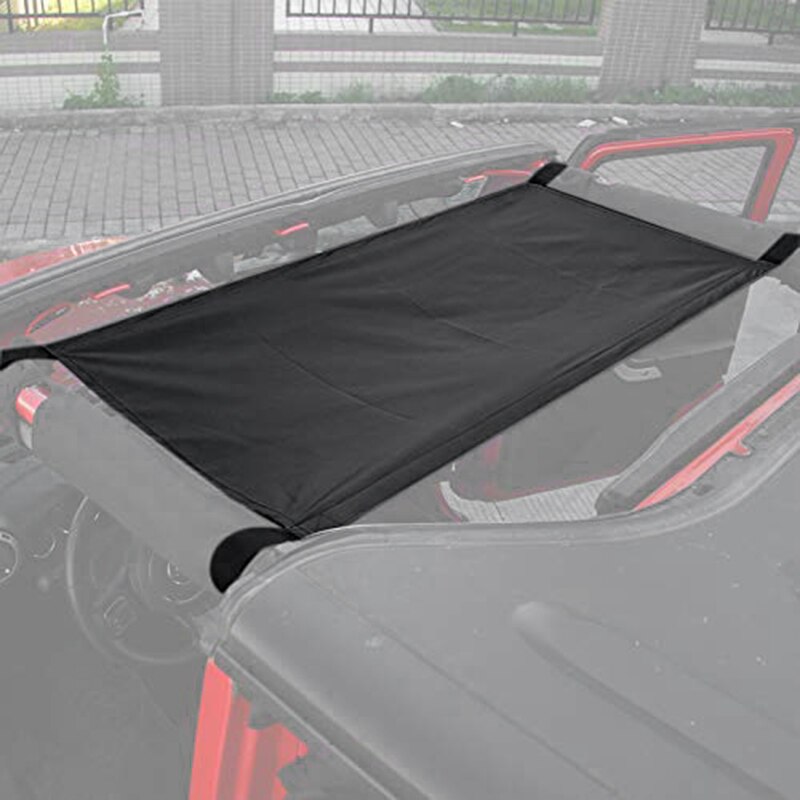 Car Roof Hammock Top Rest Bed for Jeep Wrangler Yj, Tj, Jk, Jku, Jl, Jlu 1987 2-Door and 4-Door Durable Firm Expand Space L