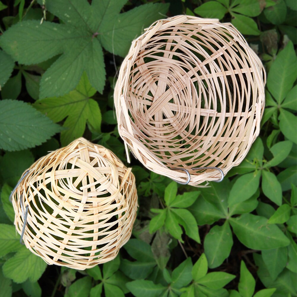 Nesting Material Pet Bird Nest Bird Nest Anaries Finches Nest Filled Bird Tool Accessories