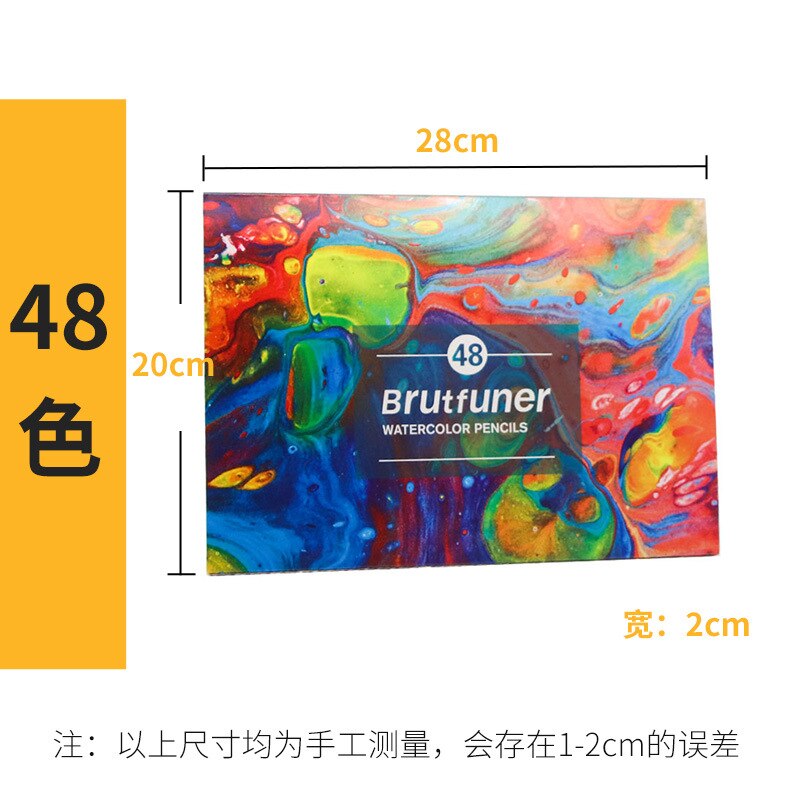 Brutfuner 72/48/120/160/260 Professionele Olie Kleurpotloden Hout Aquarel Potloden Tekening Potlood Set Voor School art Supplies: 48 water colors