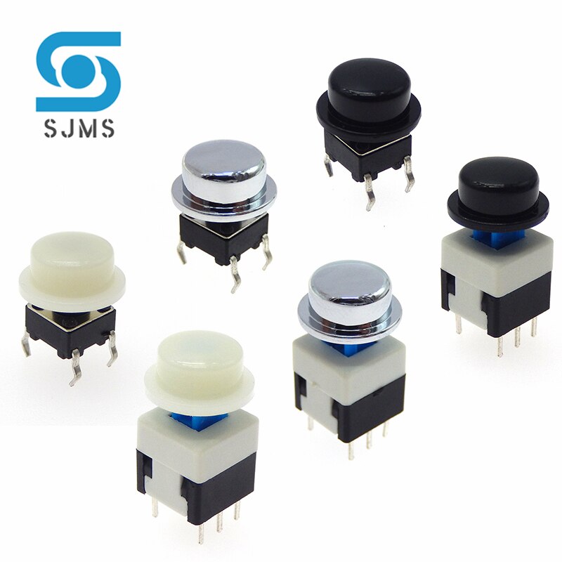 20 Stuks Silver Plating Tactile Drukknop Cap GJW102 Switch Knop Hoed 9.7*4.5Mm Binnenste Gat 3.4Mm voor 6*6 Mm Tact Micro Switch