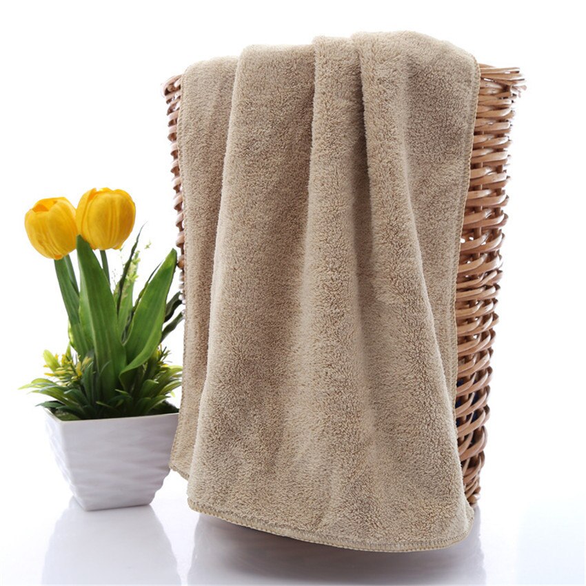 2pcs 33cmx75cm White pink face towel microfiber face towel bathroom Gym Spa sport for home bathroom body towels for adults: coffee