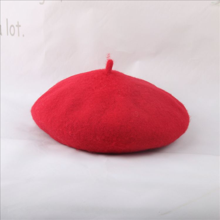 Flickhatt barn vinter yllehatt knoppar keps flickor cany color hatt flickor vintermössa