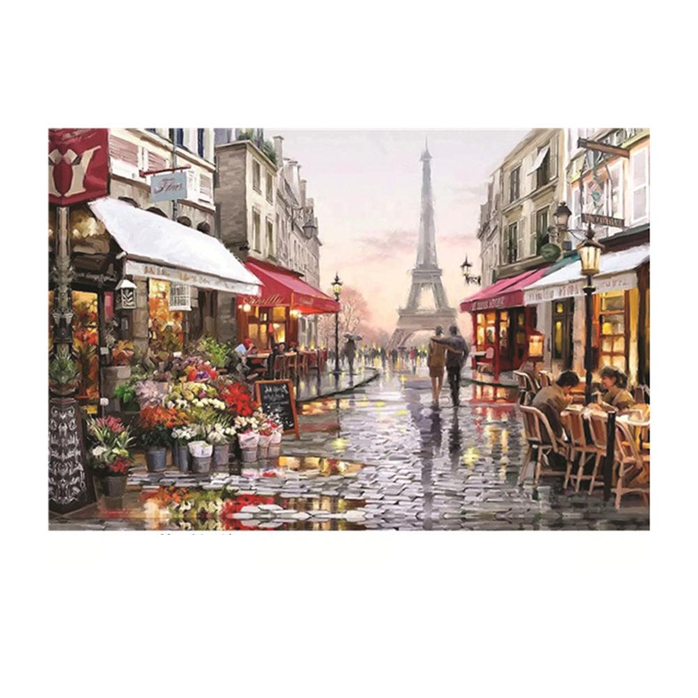 1000pcs/set Colorful Rainbow Round Geometrical Photo Puzzle Adult Kids DIY Educational Reduce Stress Toy Jigsaw Puzzle Paper